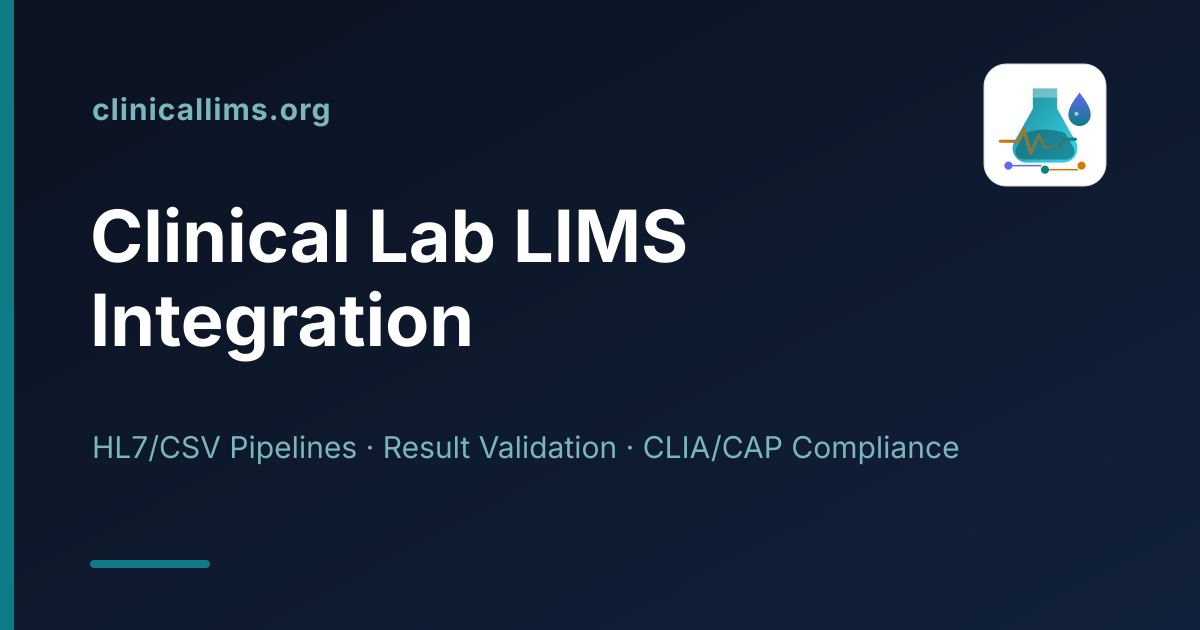 Converting Legacy CSV Instrument Logs to HL7 ORU^R01 Messages